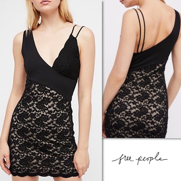 NEW Free People Lower East Side Lace Mini Dress - Picture 3 of 7